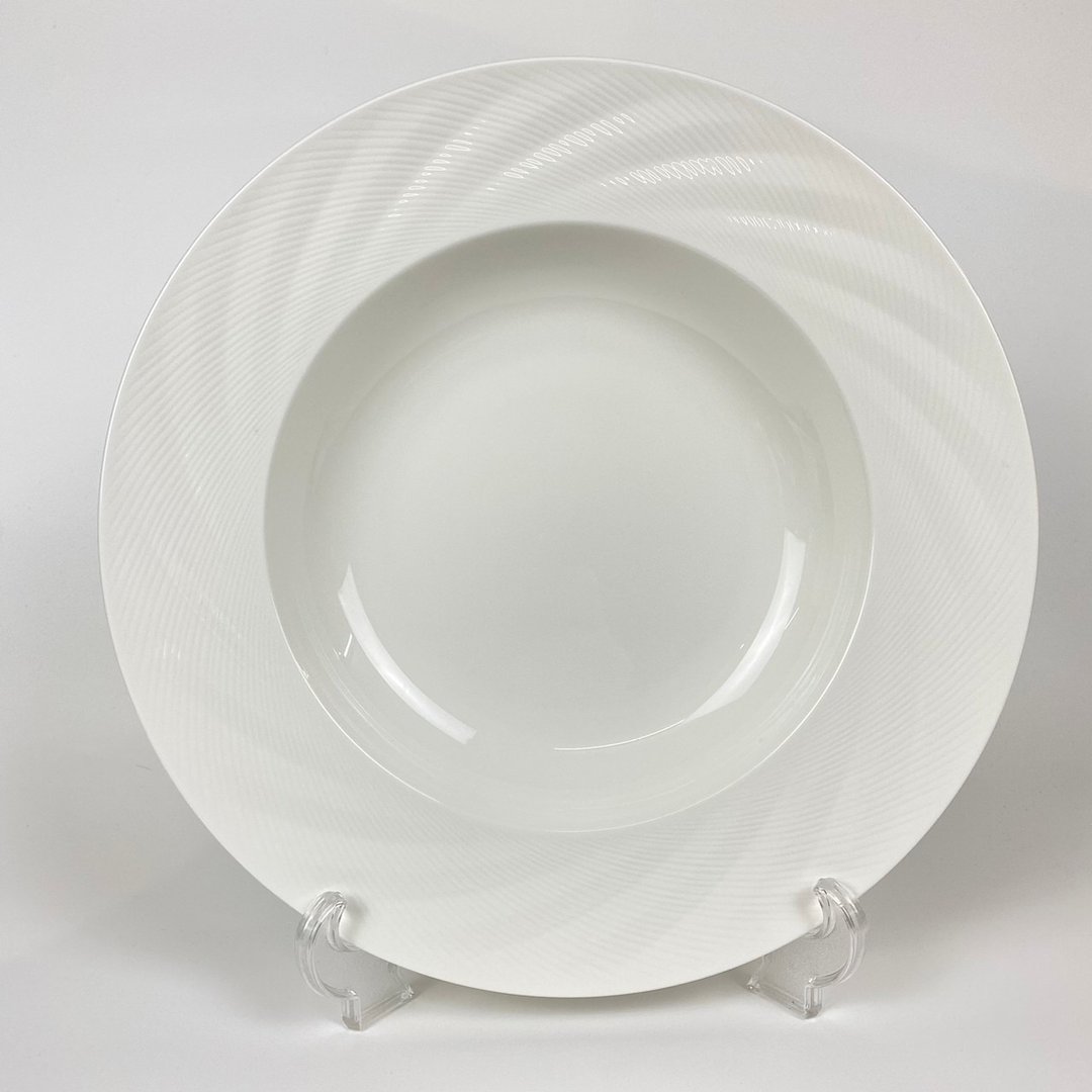 【Narumi】Sense White 食感纯白骨瓷面食盘(29cm) - 盘子/餐盘/盘架 - 陶 白色