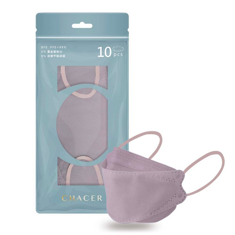 成人M-韩版4D医用口罩-薰衣草紫(10片) - 口罩 - 其他人造纤维 紫色