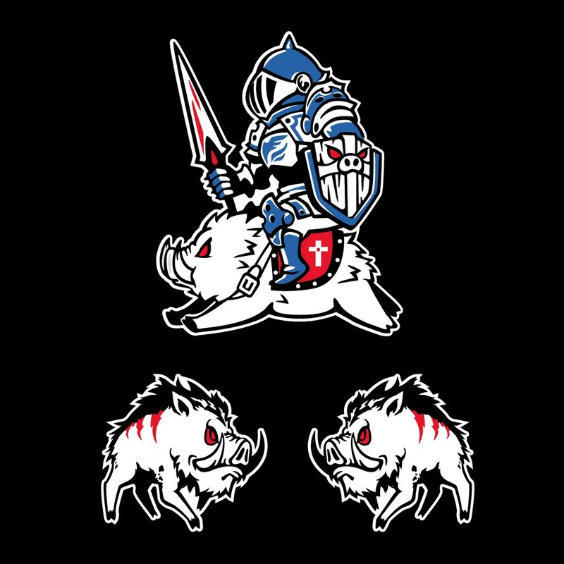 野猪骑士 野猪 3M反光贴纸 防水车贴 高亮度防水耐晒 机车贴纸 - 贴纸 - 防水材质 