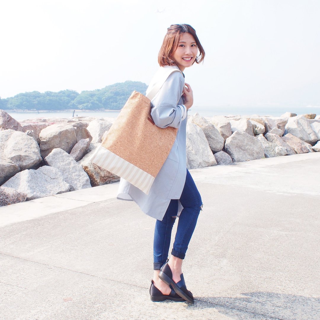 真软木Tote Bag / 休闲包 / 单肩包 / 购物袋 - 侧背包/斜挎包 - 其他材质 咖啡色