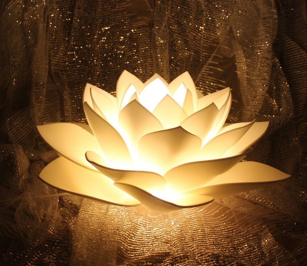 花灯 莲花 瑜伽装饰 莲花 - 灯具/灯饰 - 其他材质 白色