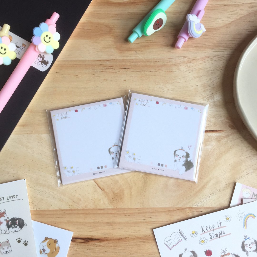 Memo pad 'Shizu1', 7x7cm 20's - 便条纸/标签贴 - 纸 