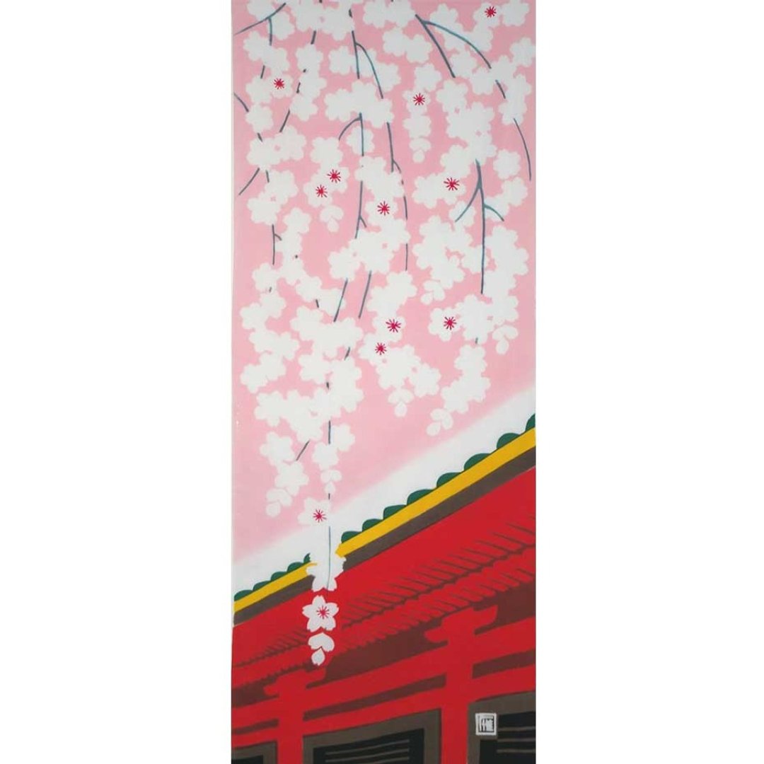 京都手拭巾-日本之春 - 海报/装饰画/版画 - 棉 
