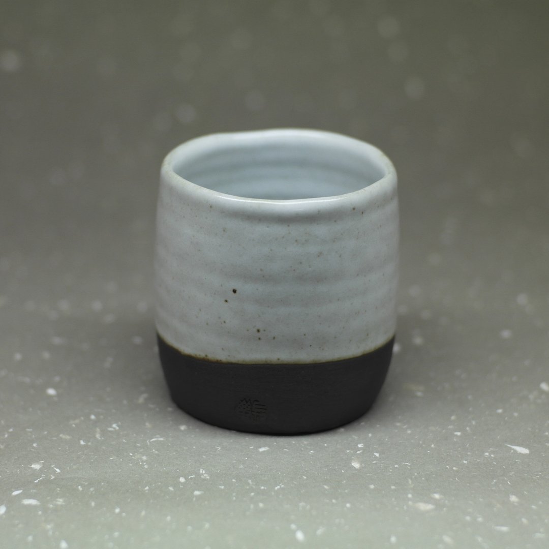 锆白釉 山口桶型水杯 手作陶器 - 其他杯子 - 陶 