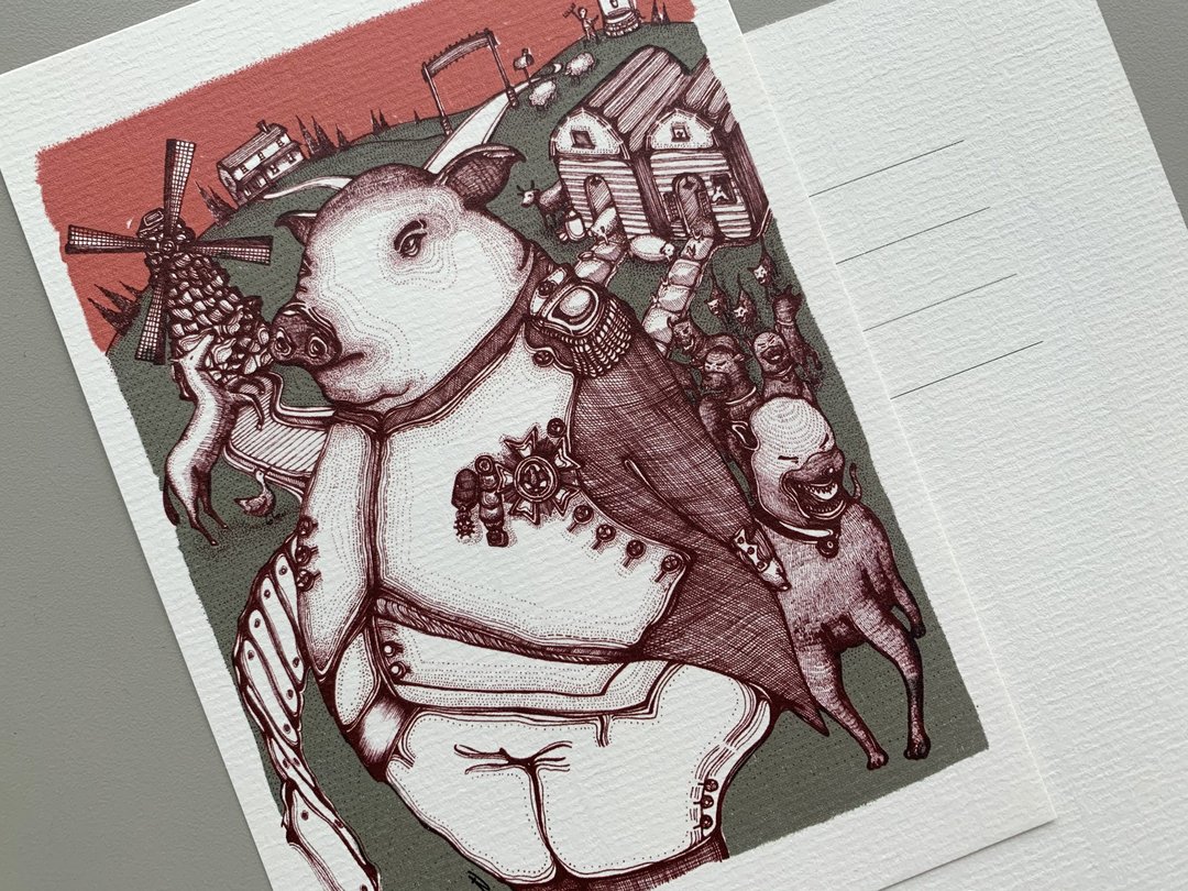 动物农庄 - 明信片及高品质画作印刷 - 海报/装饰画/版画 - 纸 