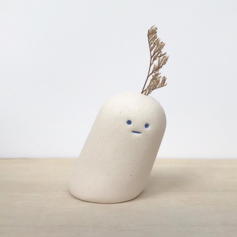 BUGS | 干花花器 | 香薰油扩香石 | 线香座 | 陶瓷摆饰 | TAIL - 花瓶/陶器 - 陶 白色