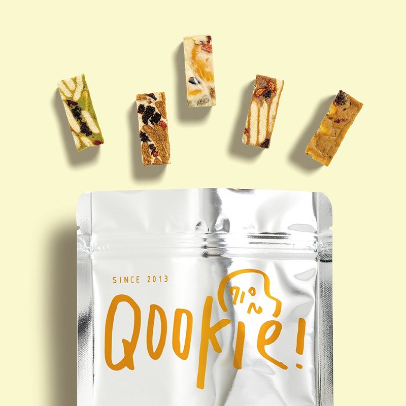 Qookie!婚礼小物【零食分享】雪Q饼干随手包_120g( 单款5口味 ) - 手工饼干 - 新鲜食材 多色