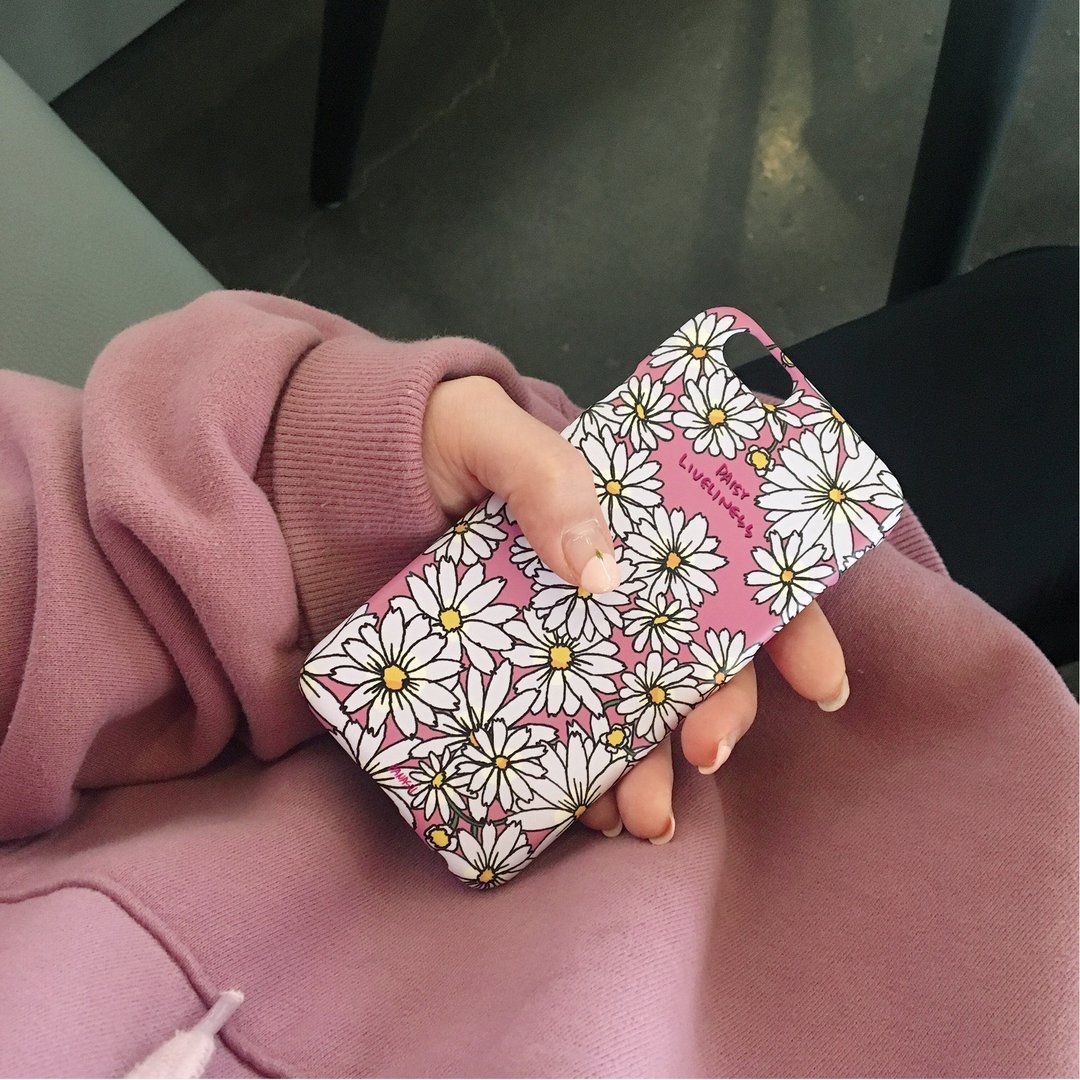 Daisy Deep Pink_Matt Hard Case_MagSafe - 手机壳/手机套 - 其他材质 粉红色