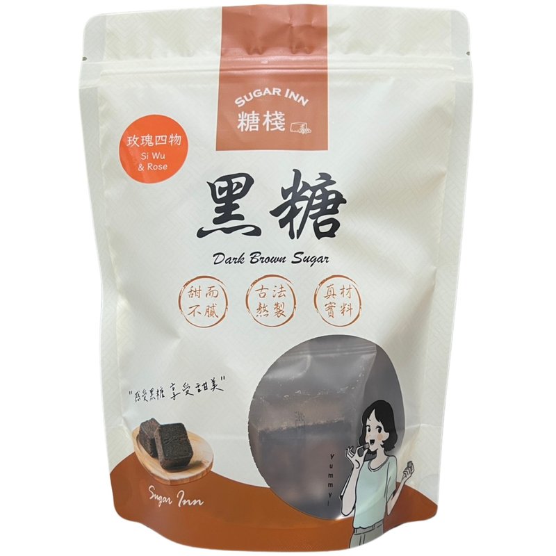 【糖栈】 黑糖玫瑰四物 - 蜂蜜/黑糖 - 新鲜食材 粉红色