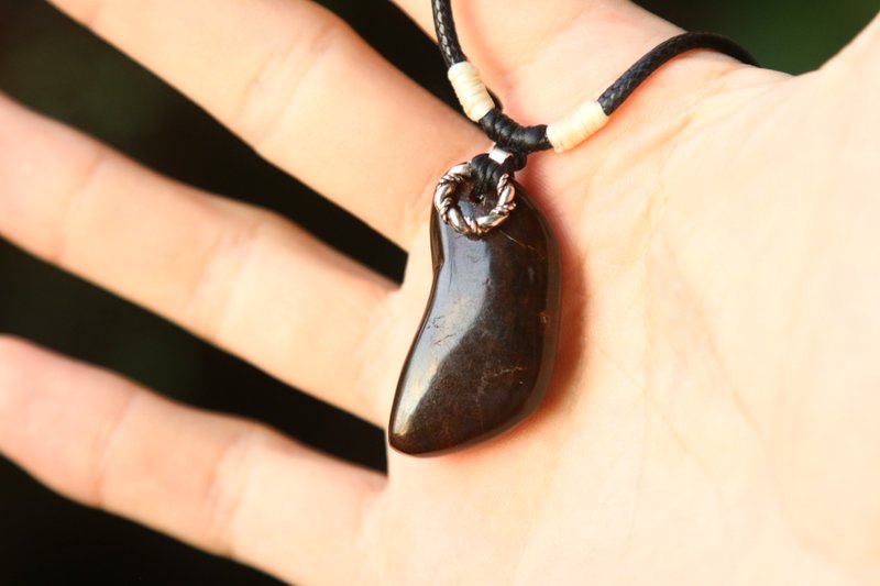 【琥珀系列】手磨缅甸翳珀 稀有 琥珀 缀银 百搭项链 (详见描述) - 项链 - 宝石 多色