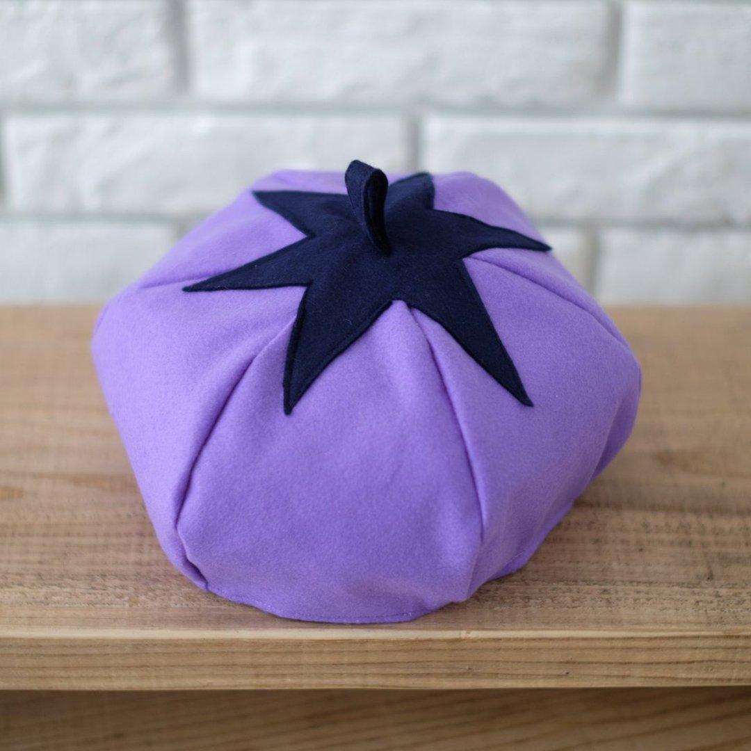 [Vegetable hat] Eggplant hat for adults - 帽子 - 羊毛 紫色
