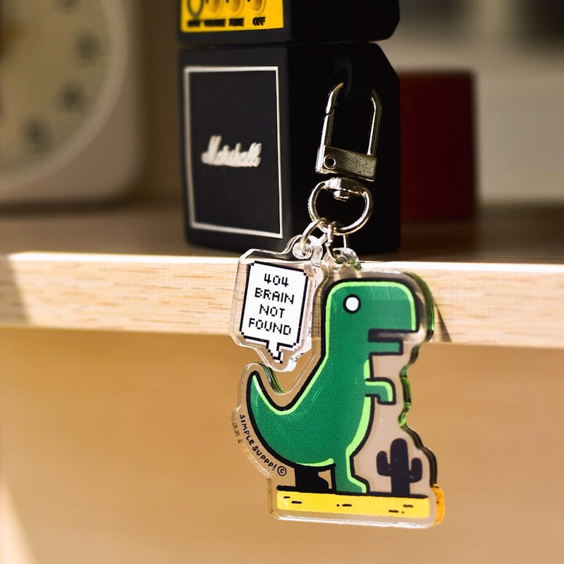 钥匙扣，透明压克力 - 吊饰 - 压克力 绿色