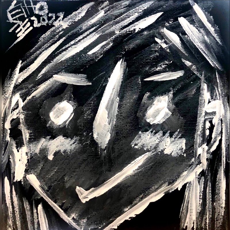 压克力画作 - 小七 - 海报/装饰画/版画 - 棉．麻 黑色