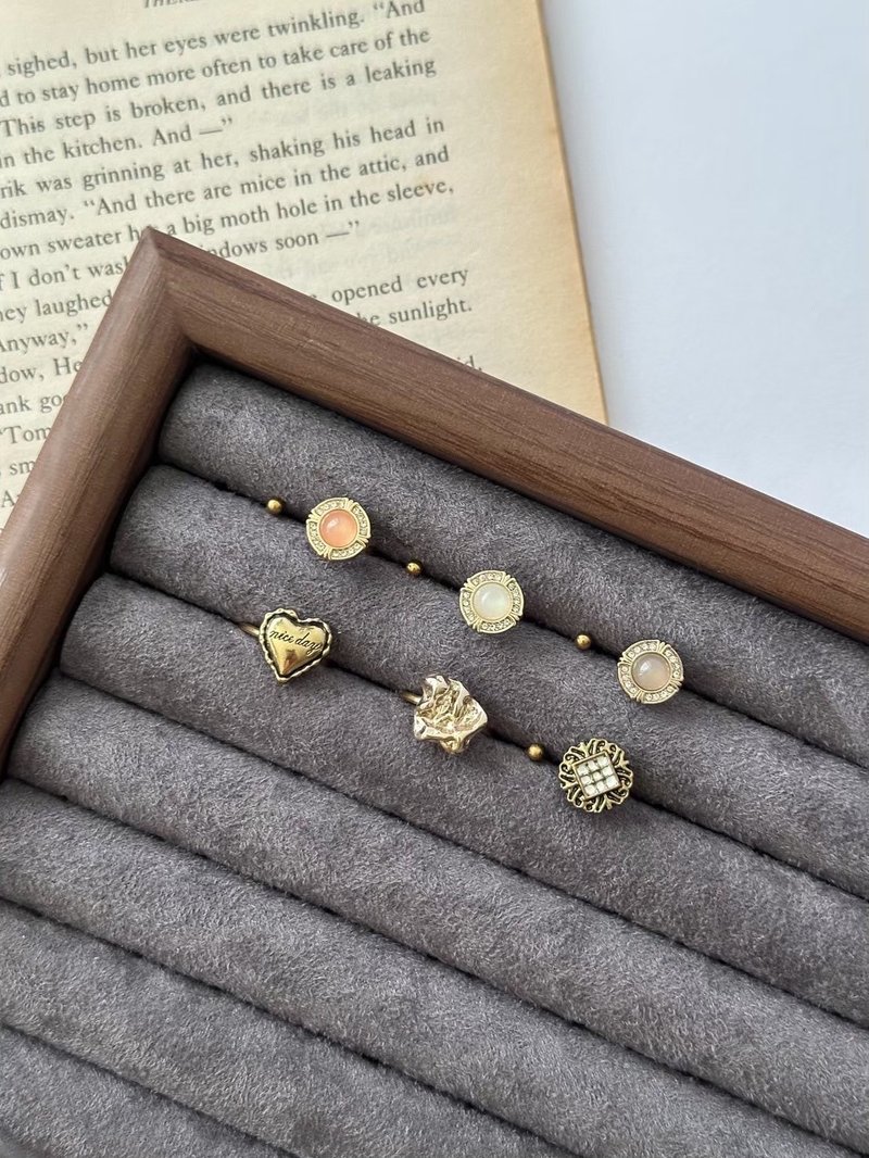 不锈钢 质感钮扣戒指 - 戒指 - 不锈钢 