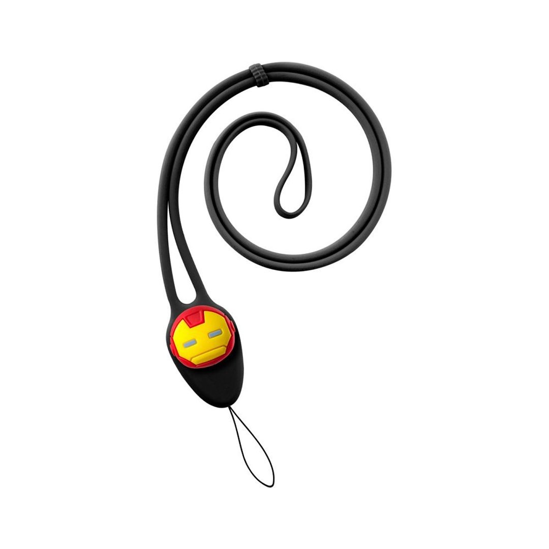 Bone / Charm Lanyard Plus 大逗扣弹力颈挂绳 - 钢铁人 - 其他 - 硅胶 黑色