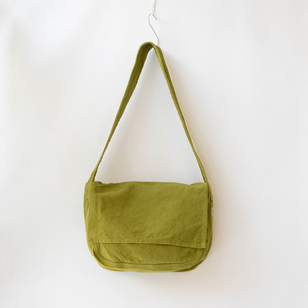 News Paper Bag L [Wakakusa] (VC-5L) - 手提包/手提袋 - 棉 绿色