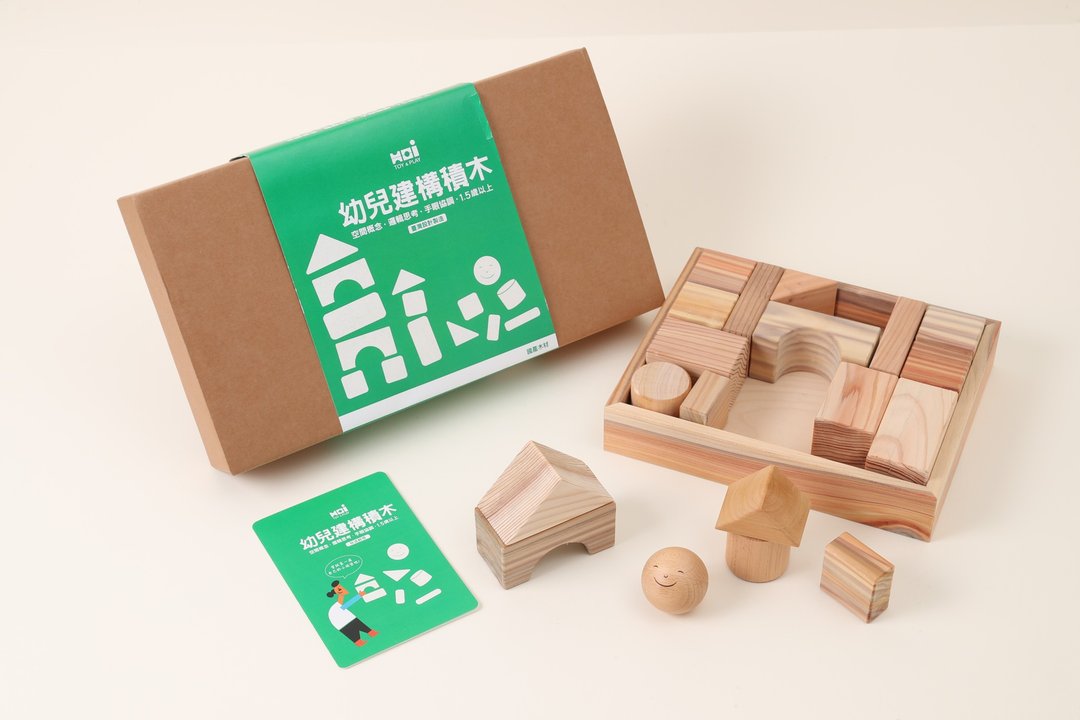 幼儿建构积木19入 - 玩具/玩偶 - 木头 咖啡色