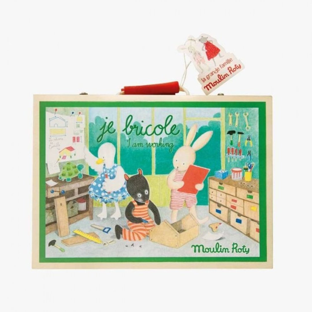 法国 Moulin Roty 小小工具箱 - 玩具/玩偶 - 木头 多色
