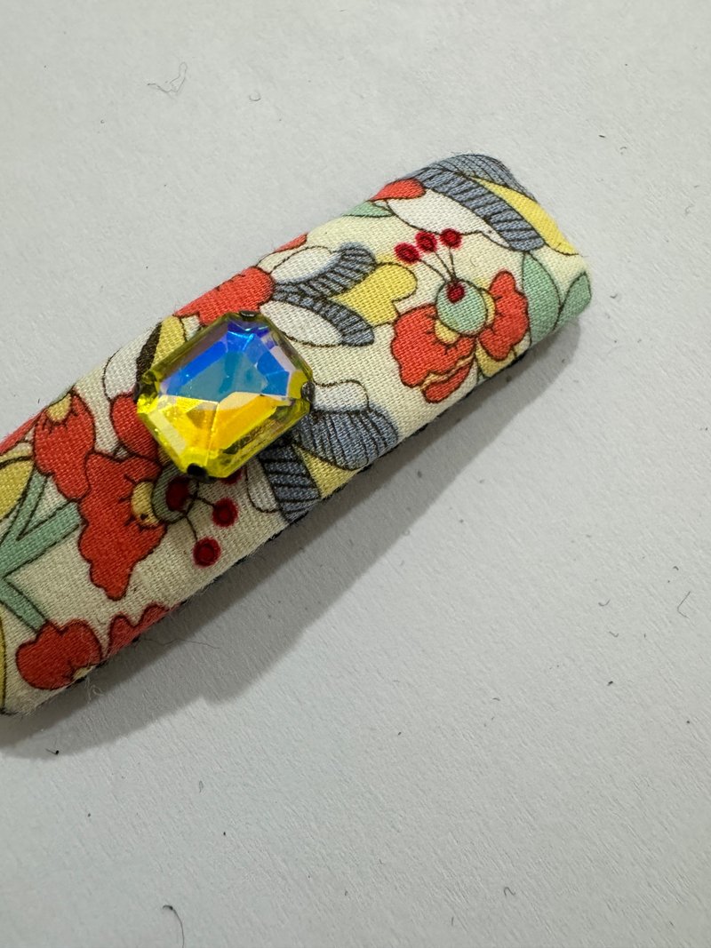 法式复古碎花幻彩黄宝石 - 发饰 - 聚酯纤维 多色