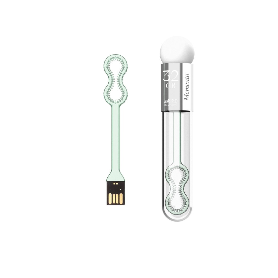 Memento Bubble Memory Stick - 'Fluorite Green' 32GB Creation - U盘 - 塑料 绿色