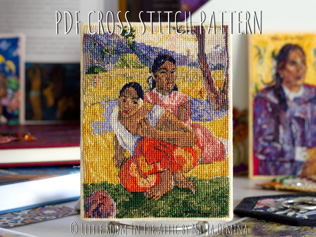 你什么时候结婚？ - Paul Gauguin - PDF 十字绣图案十字绣 - 手工艺教程/工具书 - 其他材质 