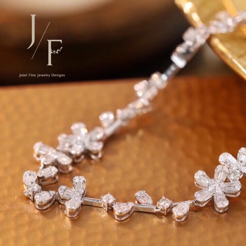 18k金不规则手链 - 手链/手环 - 钻石 