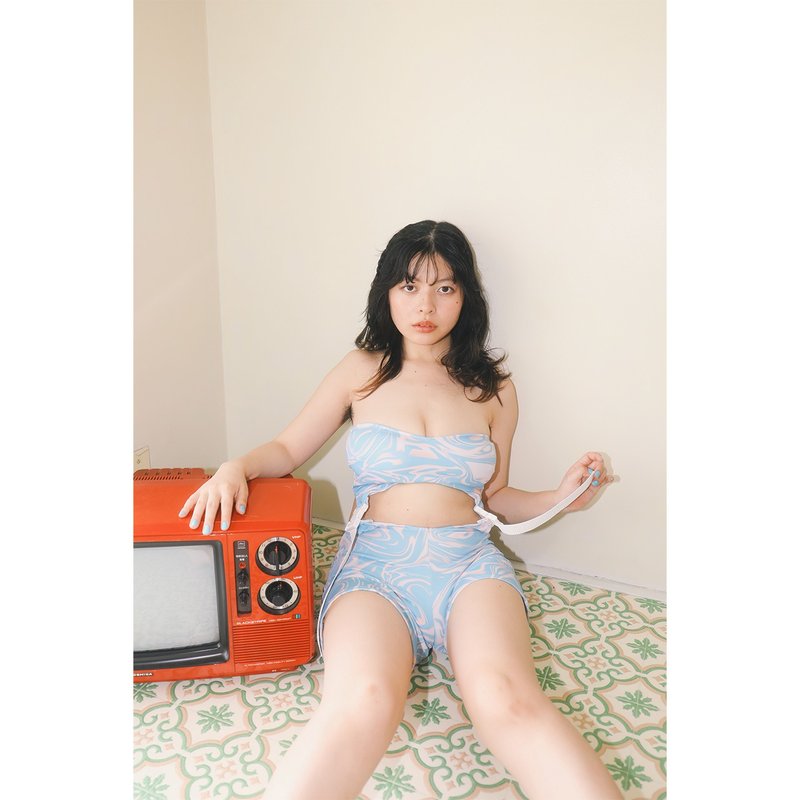 tumbuddy overalls (blue) - 女装泳衣/比基尼 - 其他人造纤维 蓝色
