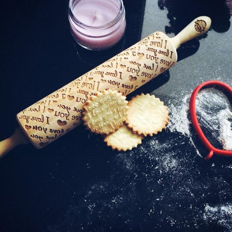 I LOVE YOU rolling pin * I LOVE YOU - 厨房用具 - 木头 
