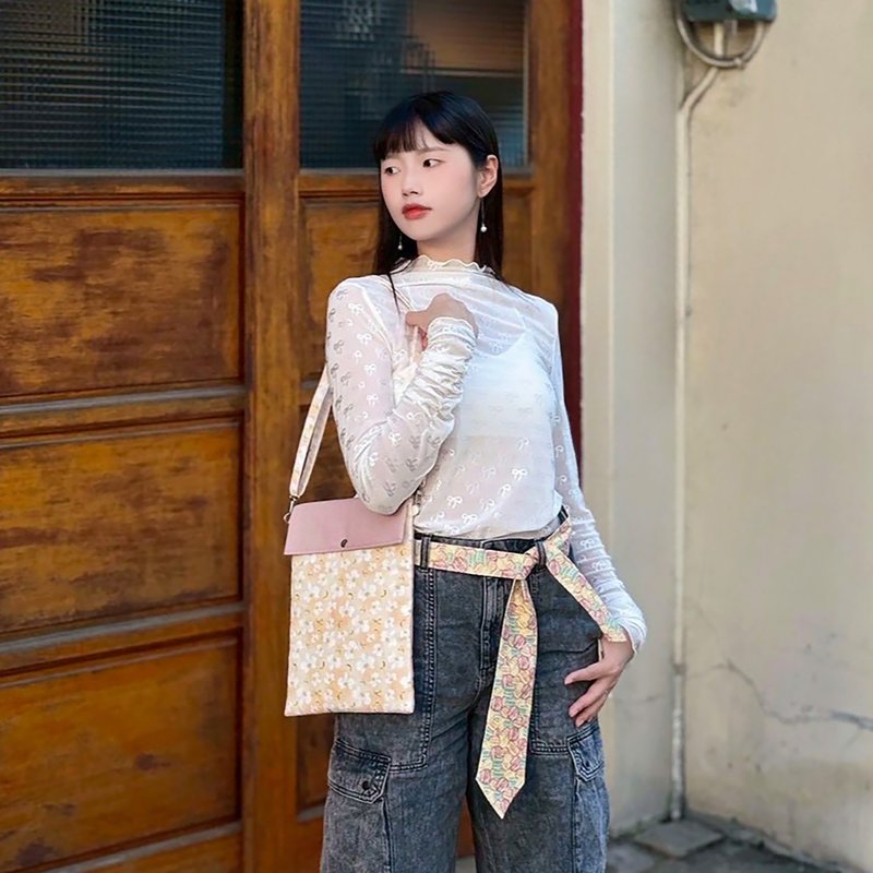 【巧妙艺手】 独家金甘糖·紫斑蝶·蝴蝶兰 印花－11寸iPad保护套 - 电脑包 - 棉．麻 多色