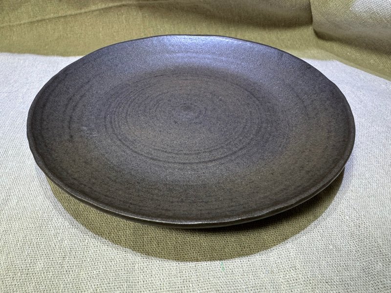曜石黑陶餐盘 - 盘子/餐盘/盘架 - 陶 