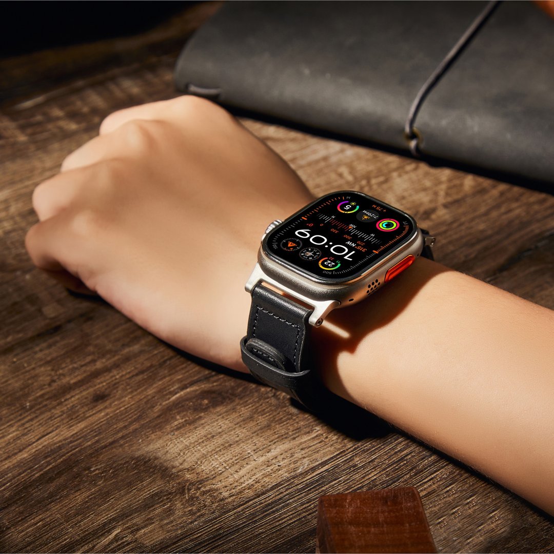 MIFA Hybrid Tpu Leather Sport混合皮革尼龙TPU运动表带44-49mm - 表带 - 真皮 