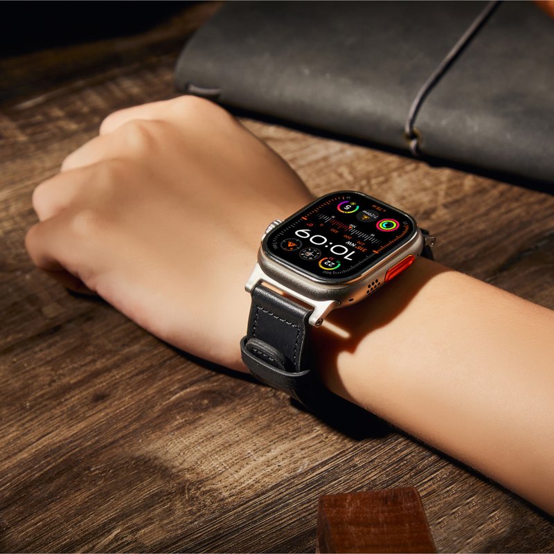 MIFA Hybrid Tpu Leather Sport混合皮革尼龙TPU运动表带44-49mm - 表带 - 真皮 