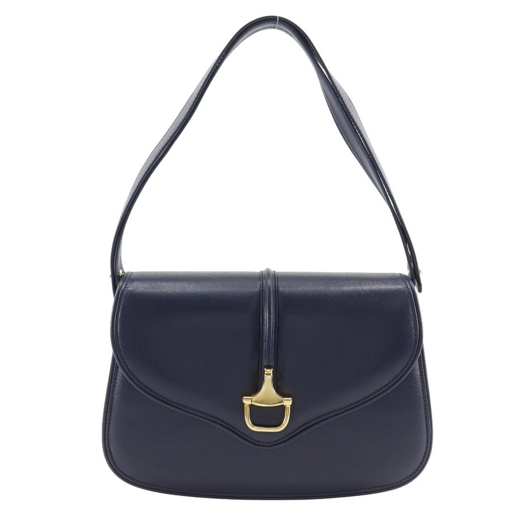 【日本直送】GUCCI 古董包 侧背包 Vintage 小牛皮 深蓝色 女用【二手】 - 侧背包/斜挎包 - 真皮 蓝色