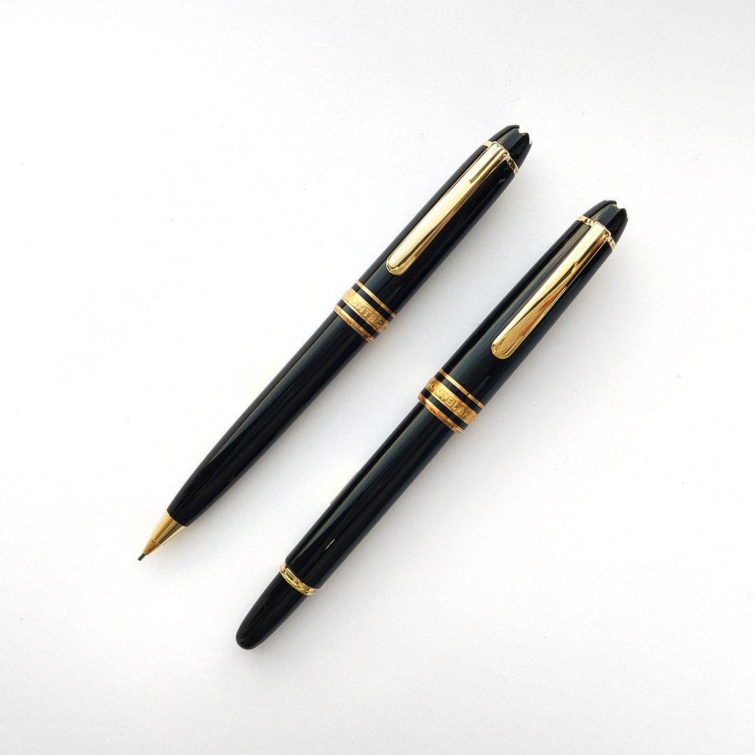 MONTBLANC 万宝龙 114 莫札特小班钢笔.自动铅笔 | 德国 已绝版 - 铅笔/自动铅笔 - 树脂 黑色