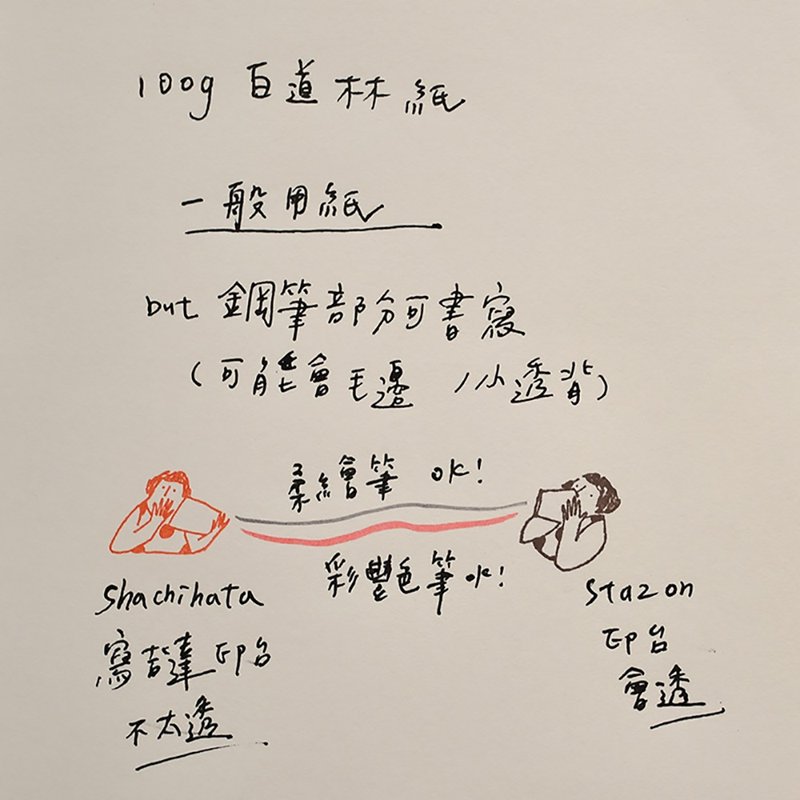 一般书写 - 白道林纸 | 定制化 手工书 - 内页 - 笔记本/手帐 - 纸 白色