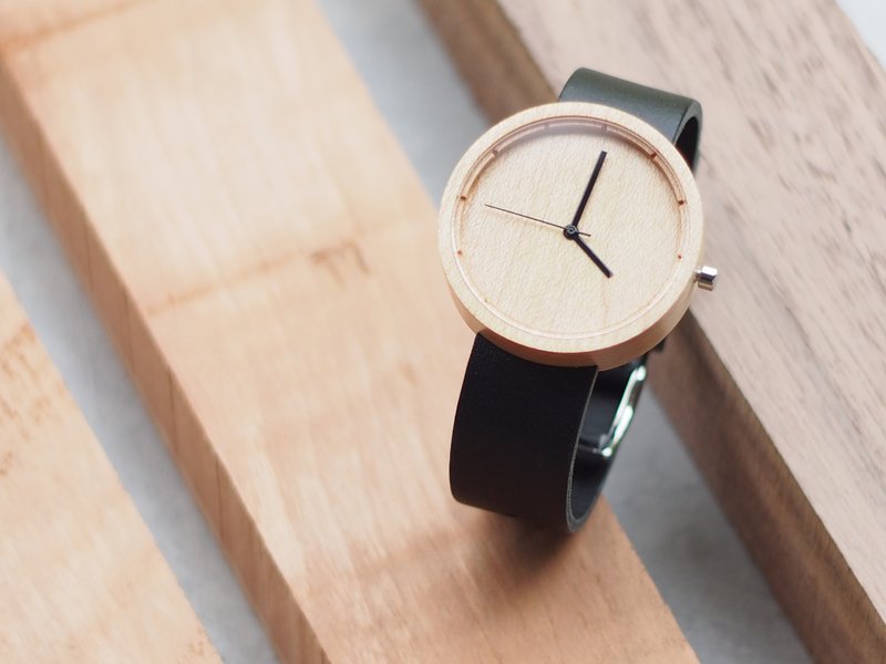 Nakari watch Maple Black Men size - 女表 - 木头 黑色
