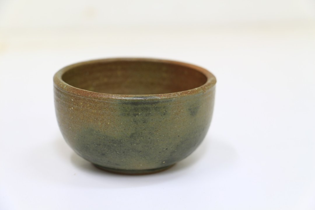 随性绿/抹绿/墨绿杯-纯手工--手作--拉坯--上釉--陶土 - 茶具/茶杯 - 陶 绿色