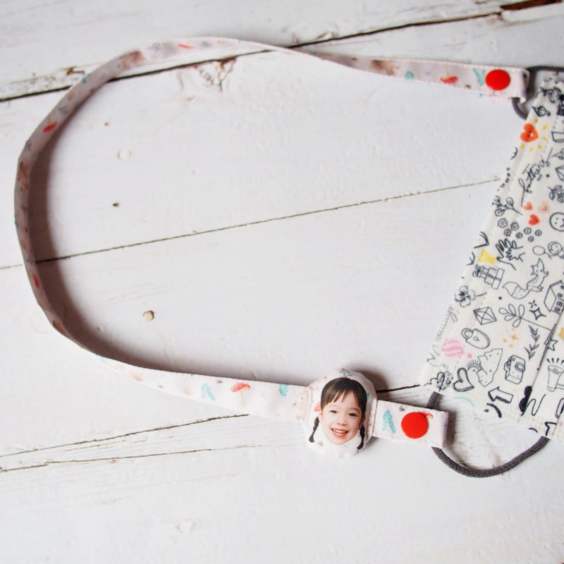 宝贝照片订制造型口罩绳 女孩系 开学礼 - 其他 - 其他材质 多色