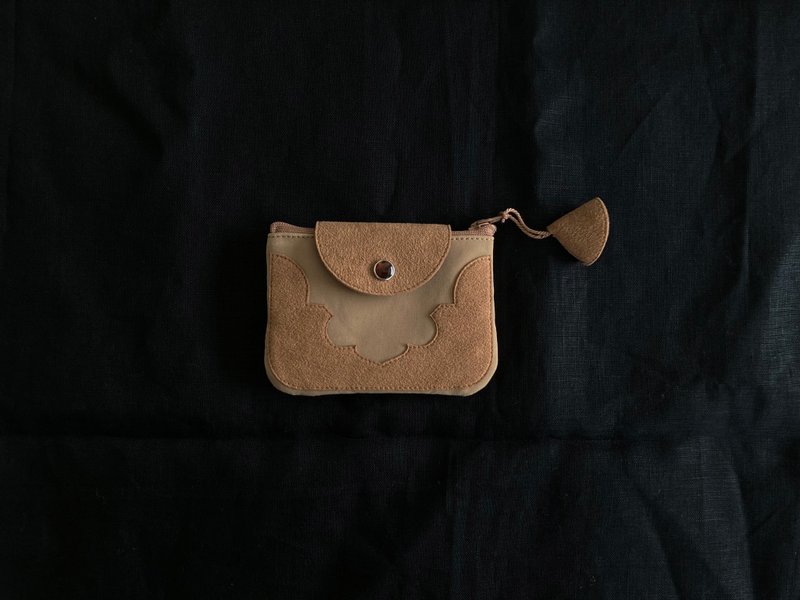 temple coin purse ( camel ) - 零钱包 - 聚酯纤维 咖啡色
