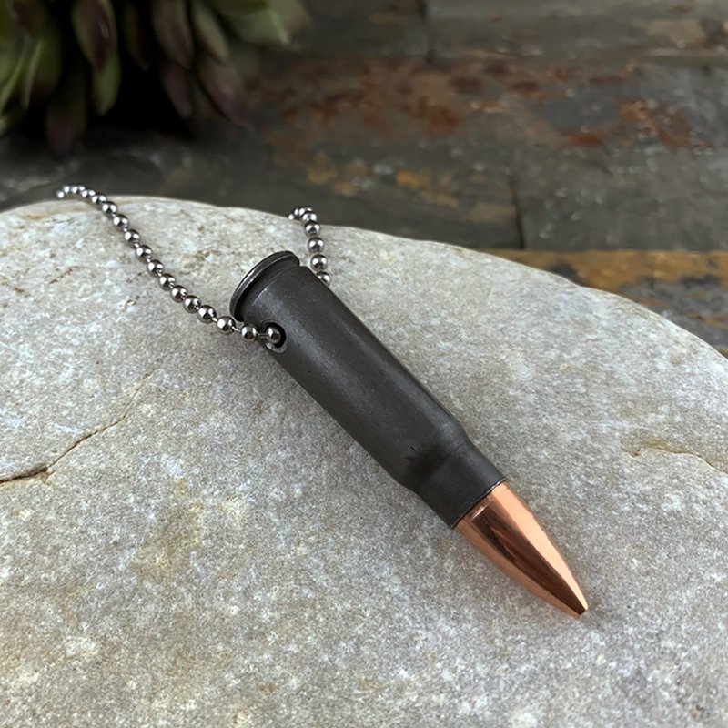 Bullet Designs AK47步枪子弹项链/金属复古造型潮流个性潮牌项链 - 项链 - 其他金属 