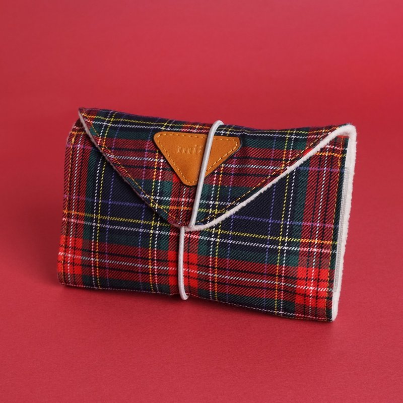 mi81 花布相机包布(长方型) 苏格蓝纹 - 相机包/相机袋 - 棉．麻 多色