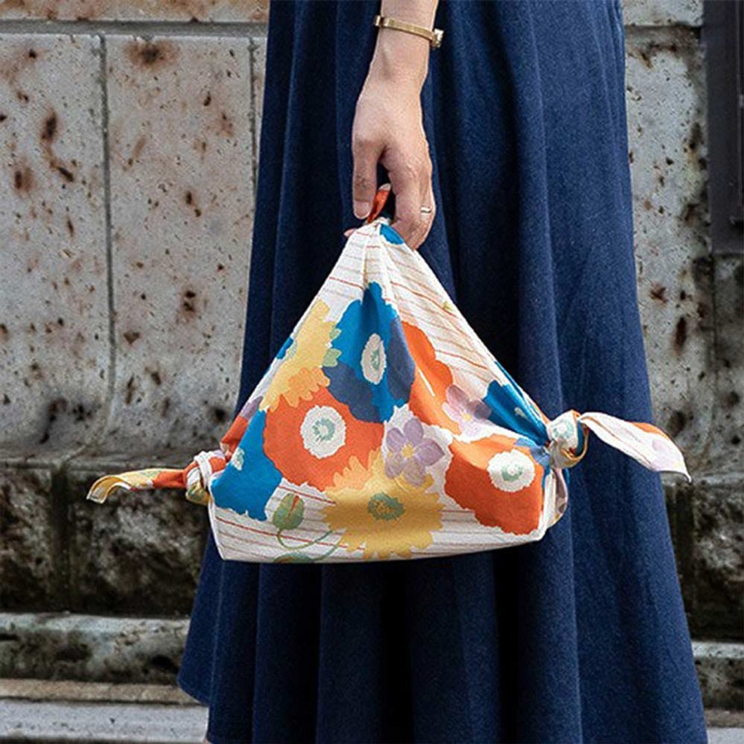 风吕敷 中 68-70cm 单品 ( Furoshiki ) - 其他 - 棉 蓝色