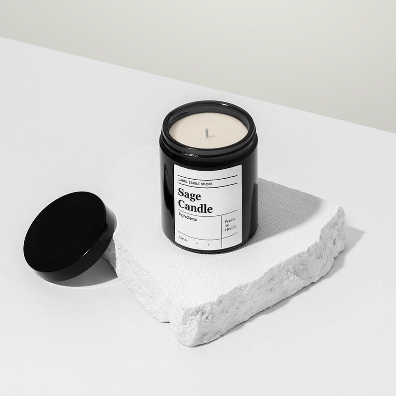 | 定制化品牌贴纸 | 蜡烛、香皂、精油瓶、香氛标示 - 贴纸 - 纸 白色