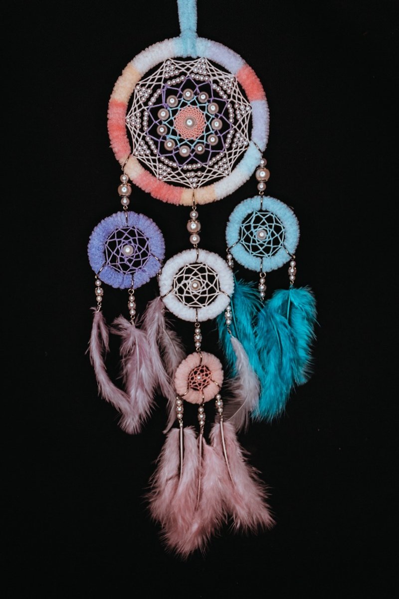 纯手工捕梦网 Handmade Dreamcatcher－【粉彩绵羊】 - 摆饰 - 其他材质 白色