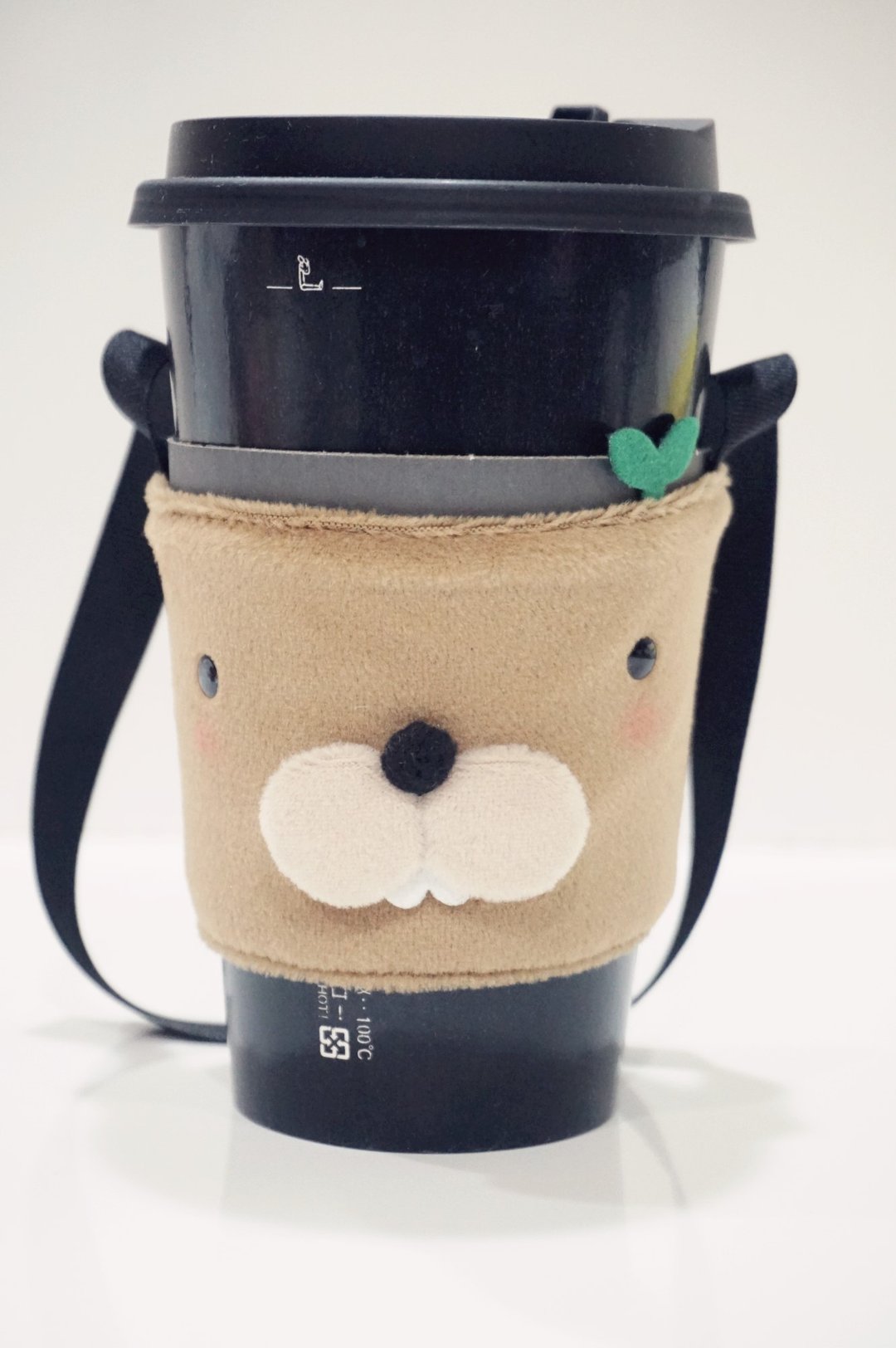 bucute马林鼠环保饮料提袋/饮料杯套/环保杯套/提袋/超人气/手作 - 随行杯提袋/水壶袋 - 聚酯纤维 卡其色