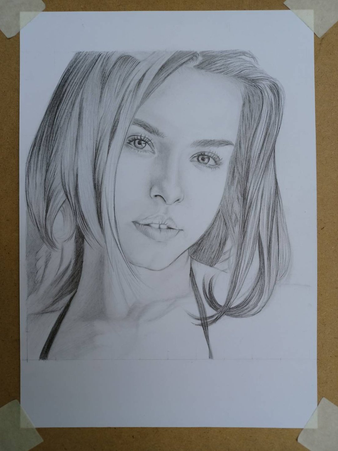 Portrait Pencil Drawing From Photo, Custom Hand Sketch Art Gift Idea - 墙贴/壁贴 - 纸 