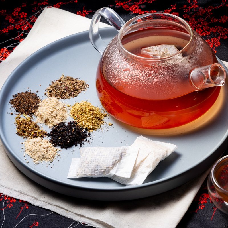 【单件包邮】汉方茶 | 汉方七曜茶7入 X 4盒 无咖啡因养生茶 - 茶 - 新鲜食材 咖啡色