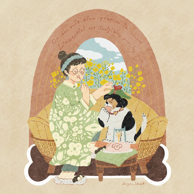 【我与毛孩的美好时光】插画故事 - 电子手绘真人画像/绘画/插画 - 纸 