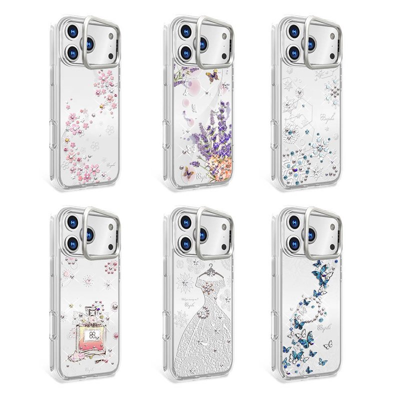 apbs iPhone 17/16 军规防摔隐形立架水晶彩钻手机壳-多图可选6 - 手机壳/手机套 - 其他材质 多色