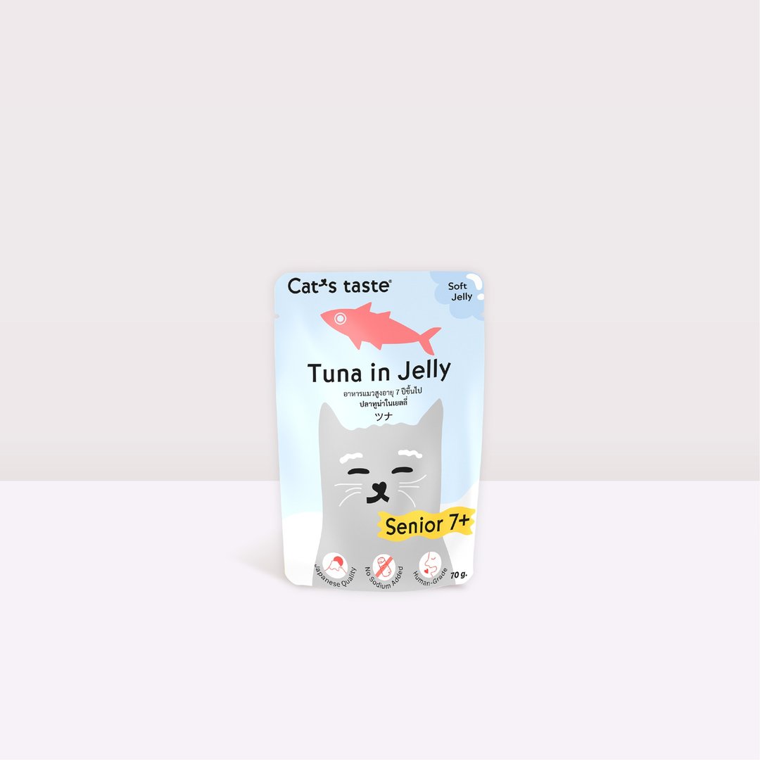 Cat's Taste 老年7岁+吞拿鱼啫喱猫粮 - 猫罐头/鲜食 - 新鲜食材 